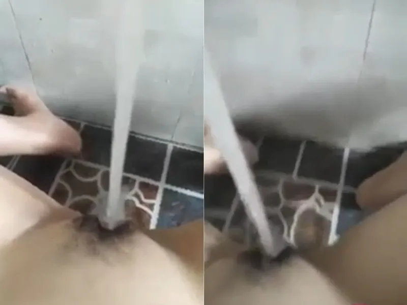 Eny tự sướng cực mạnh với vòi nước